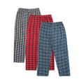 Real Essentials Men's 3-Pack Fleece Pajama Pants