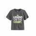 Adidas Little Boys Athletic Graphic Print Tee Shirt Gray Size 4