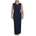 Lauren Ralph Lauren Womens Cowl Neck Brooch Formal Dress