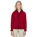 The Ash City - North End Ladies' Prospect Two-Layer Fleece Bonded Soft Shell Hooded Jacket - MOLTEN RED 751 - M