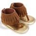 Infant Baby Girls Tassel Sandal Summer Shoes Anti-slip Newborn Prewalker 0-18 Monthsï¼ŒBrown