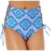 Sundazed Women Indigo Strappy High Waist Bikini Bottom Swimsuit Size XS RV $44