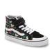 Vans Sk8-Hi Girls/Toddler Shoe Size Toddler 2.5 Athletics VN0A3WMKWKS ((Surf Dinos) Black/True White)