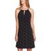 Vince Camuto Womens Floral Keyhole Casual Dress