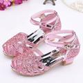 Egmy toddler Kids Girls Bling Sequins Single Princess Shoes Sandals Dancing Shoes