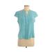 Pre-Owned Apt. 9 Women's Size M Short Sleeve Silk Top