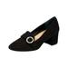 Giani Bernini Womens Inndee Leather Perforated Loafer Heels