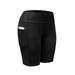 [Big Save!]Base Quick Dry Women Leggings Fitness Workout Shorts Outdoor Women Elastic Breathable Skinny Shorts With Pocket Black XXL