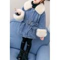 Kids Girls Windbreaker Denim Jacket