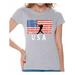 Awkward Styles Baseball USA Women Shirt USA Patriotic Gifts USA Sport T shirt for Women Gifts for Women American Flag Women Tshirt I'm American Pro America T-shirt for Women 4th July Gift