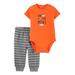 Child of Mine by Carter's Baby Boy Short Sleeve Bodysuit and Pants Outfit Set, 2-Piece (0-24 Months)
