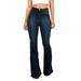 Bell Bottoms Denim Pants for Women Casual Slim Fit Flare Jeans High Rise Denim Jeans Trousers