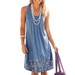 Jxzom Women Boho Summer Beach Dresses Evening Party Mini Maxi Ladies Sundress Dress