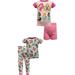 AME Sleepwear Girls' Disney Princesses Inspirational 4 Piece Cotton Infant Pajama (24 mo)