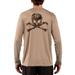 SAND.SALT.SURF.SUN Skull Men's UPF 50+ UV/Sun Protection Long Sleeve T-Shirt