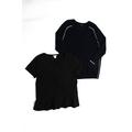 Pre-ownedJ Crew Womens Short Sleeve Peplum Tee Shirt V Neck Sweater Size Medium Lot 2
