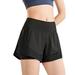 UKAP Womens 2 in 1 Running Shorts High Waisted Workout Athletic Cycling Yoga Shorts Slim Fit Stretch Sport Training Shorts
