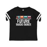 Inktastic Future Railroad Engineer Train Toddler Short Sleeve T-Shirt Unisex