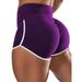 Sexy Dance 1 or 2 Pack Womens Plus Size Scrunch Booty Shorts Butt Lifting High Waist Activewear Yoga Ruched Shorts Leggings Clubwear Hot Shorts