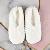 UKAP 1-2 Pair Women Winter Plush Non-Slip Slippers Casual Indoor Warm Soft Anti-Slip Shoes