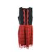 Kensie Womens Red Sleeveless Crew-Neck Lace-Trim Dress L