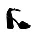Michael Michael Kors Women's Shoes Amal Platform Sandal Suede Open Toe Casual Ankle Strap Sandals