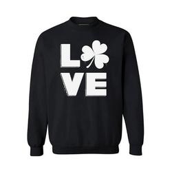 Awkward Styles Love Irish Shamrock Sweatshirt St. Patricks Day Gifts for Him Gifts for Her Irish Sweater for Women and Men Gifts for Proud Irish Shamrock Sweater Irish Pride St Patty Sweatshirt