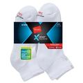 Hanes Men's 24-Pk X-Temp Active Cool Ankle Socks White, (Shoe Size 6-12 / Sock Size 10-13) (Fresh IQ Advanced Odor Protection Technology, Extra-Thick Active Cooling / Reinforced Heel & Toe CC12