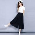 Vintage Elastic Waist Trousers Casual Oversized Pants Women Casual Loose Wide Leg Pants