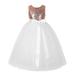 Heart Cutout Sequin Junior Flower Girl Dress Princess Dresses 172seq