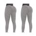 2Pcs Women's Butt Lifting Ruched Seamless Plus Size Leggings High Waisted Scrunch Workout Yoga Pants for Women S-XXXL