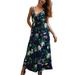 Women Floral Sling Jumpsuit V Neck Split Jumper Spring Summer Beach Party Holiday New