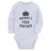 Tstars Boys Unisex Yoga Gifts Yoga Shirts Baby Yoga Mommy's Yoga Partner Mom and Baby Funny Humor Yoga Mom Yoga Tops Yoga Lovers Baby Long Sleeve Bodysuit