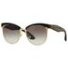 SUNGLASSES - POLARIZED FASHION SUN GLASSES MIU MIU BLACK WOMEN MU54QS 1BO0A7