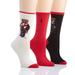 Women's Ralph Lauren 79201 Hot Cocoa Bear Sock Gift Box - 3 Pair Pack