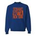 Straight Outta New York NYM Fan Fantasy Baseball Fans Mens Sports Crewneck Graphic Sweatshirt, Royal, 2XL