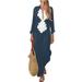 Pudcoco Women Summer Boho Maxi Dress Beach Evening Cocktail Party Long Dress