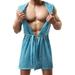 UKAP Hooded Sleeveless Bathrobes Mesh See-Through Sleepwear Pajamas