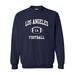 Los Angeles Classic Football Arch - Hometown Pride Crew Sweatshirt - Medium - Navy w/White Print