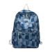 Vakind & Device Preppy Style Women Patchwork Print Canvas Backpack Large Knapsack Rucksacks