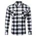 Cotton Shirt for Men Long Sleeve Casual Button Up Plaid Shirt Soft Outdoor Shirts Workshirt Red Black Green White Blue Basic Fall Tops