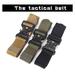 Men's Outdoor Military Training Tactical Belt Canvas Buckle Belt Casual Waistband Web Belt Strap