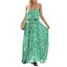 Colisha Women Strapleess Floral Print Maxi Dress Bohemian Beach Dress Ruffle Elastic Casual Off Shoulder Tube Top With Split On Side