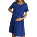 Casual Maternity Dresses Women Polka Dot Pregnancy Dress Summer Short Sleeve Dresses