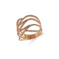 Pave Rose 14K Rose Gold Diamond Ring