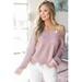 Women's Long-sleeved Thick Knitted Jacket with Irregular Tassels Loose Sweater Top