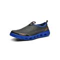 LUXUR Men's Water Shoes Mesh Quick Drying Aqua Sports Shoes Lightweight Slip-on Walking Shoes for Beach Swim Kayaking Snorkeling