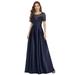 Ever-Pretty Womens See Through Ball Gown Cocktail Dress for Junior 00383 Navy Blue US4