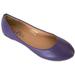 Shoes 18 Womens Ballerina Ballet Flat Shoes Solids & Leopards (8, Purple PU 8600)