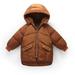 Toddler Baby Boy Hooded Down Coats Autumn Winter Long Sleeve Lightweight Outwear Jackets